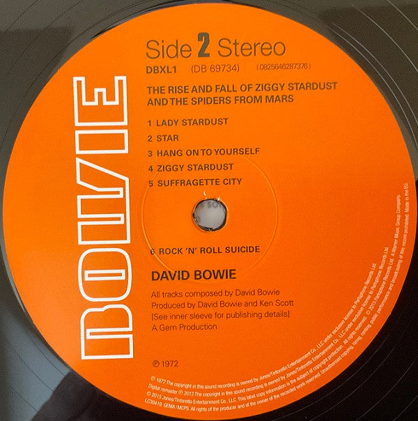 David Bowie - The Rise And Fall Of Ziggy Stardust And The Spiders From Mars - LP