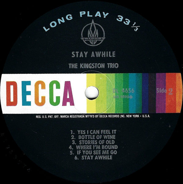 The Kingston Trio* - Stay Awhile - LP