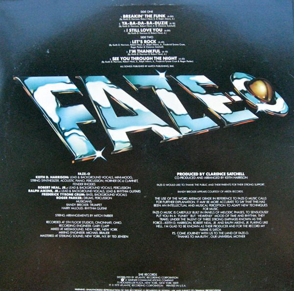 Faze-O - Breakin' The Funk - LP