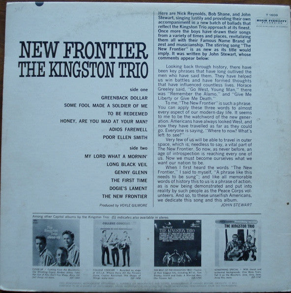 The Kingston Trio* - New Frontier - LP