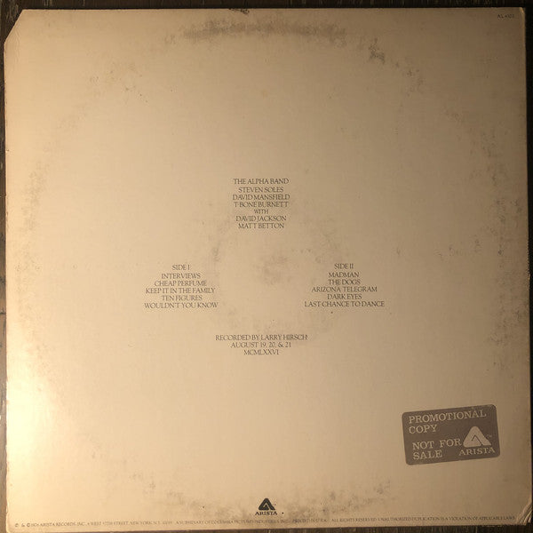 The Alpha Band - The Alpha Band