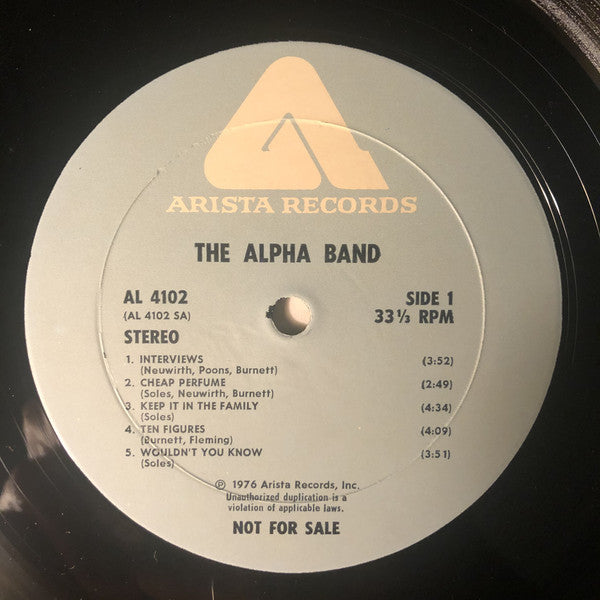 The Alpha Band - The Alpha Band