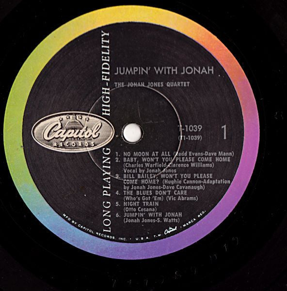 The Jonah Jones Quartet - Jumpin' With Jonah - LP