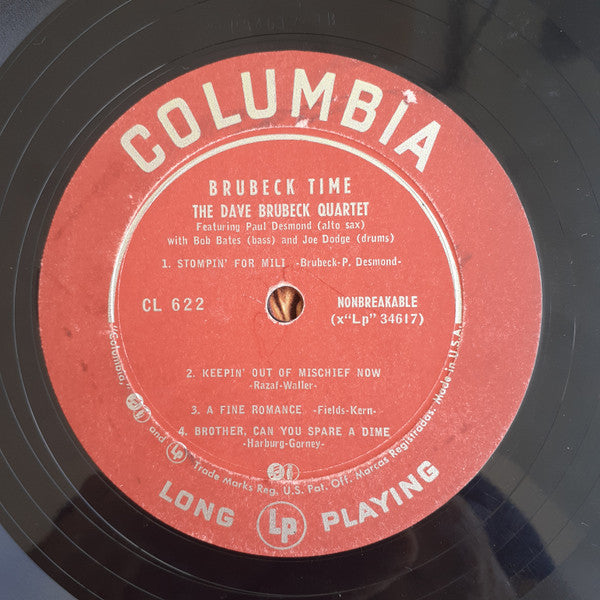 The Dave Brubeck Quartet - Brubeck Time - LP