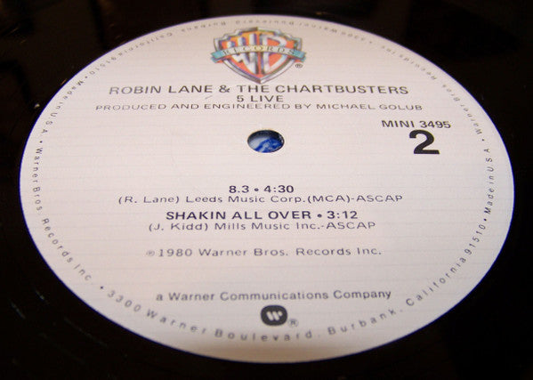 Robin Lane & The Chartbusters - 5 Live - LP