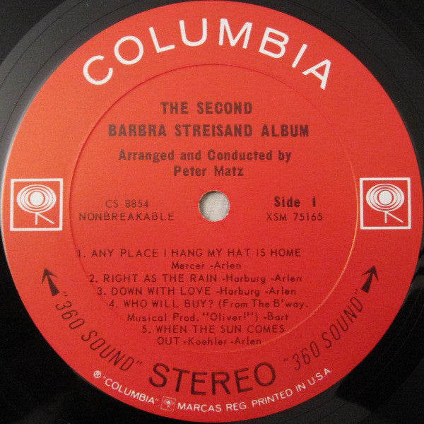 Barbra Streisand - The Second Barbra Streisand Album - LP
