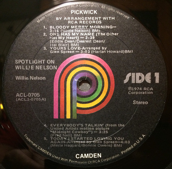 Willie Nelson - Spotlight On Willie Nelson - LP