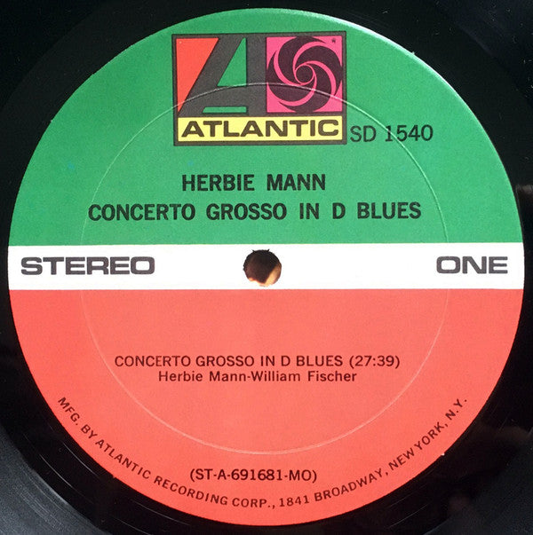 Herbie Mann - Concerto Grosso In D Blues - LP