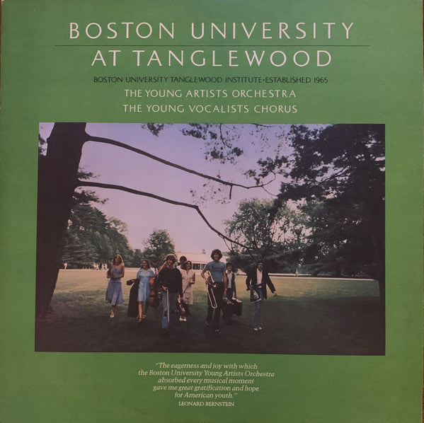 Boston University Young Artists Orchestra - Boston University at Tanglewood - LP