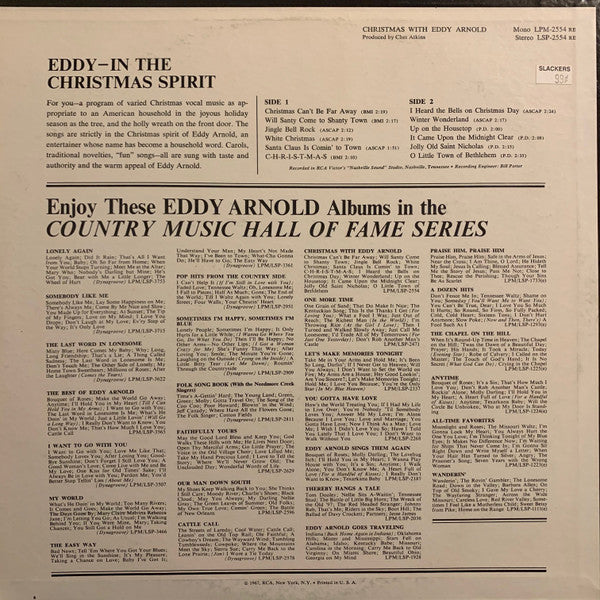 Eddy Arnold - Christmas With Eddy Arnold - LP