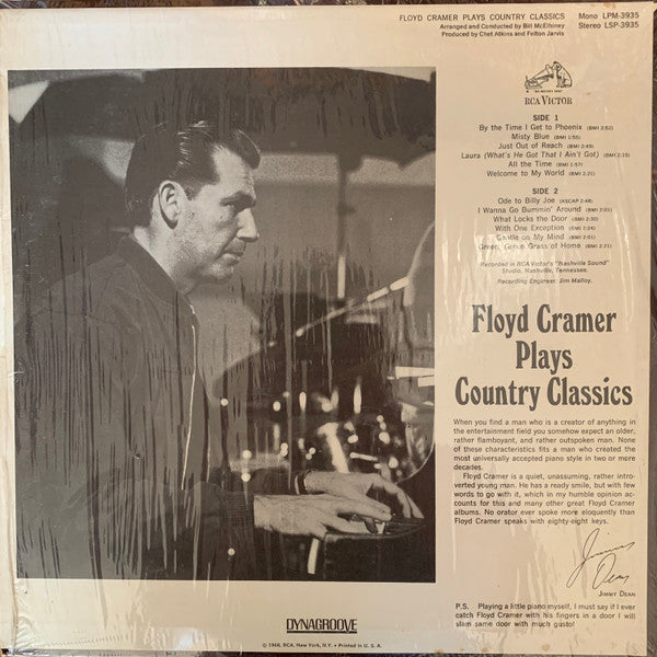 Floyd Cramer - Plays Country Classics - LP