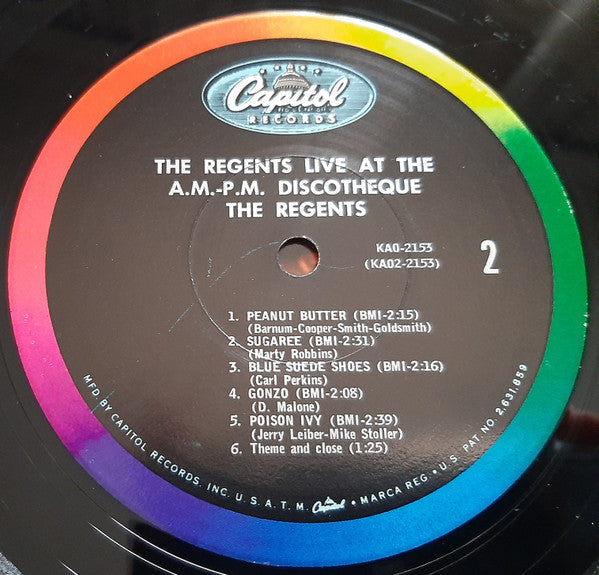 The Regents (5) - The Regents Live At The A.M.-P.M. Discothèque - LP