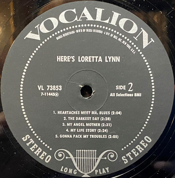 Loretta Lynn - Here's Loretta Lynn - LP