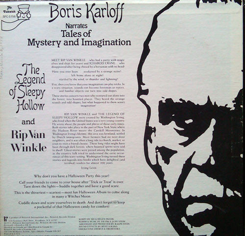 Boris Karloff - Boris Karloff Narrates Tales Of Mystery And Imagination - LP