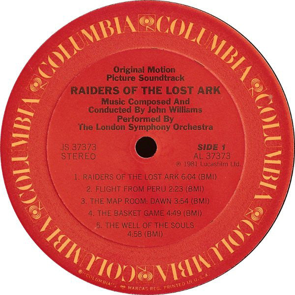 John Williams  - Raiders Of The Lost Ark (Original Motion Picture Soundtrack) - LP