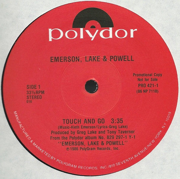 Emerson, Lake & Powell - Touch And Go - LP