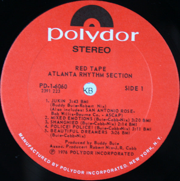 Atlanta Rhythm Section - Red Tape - LP