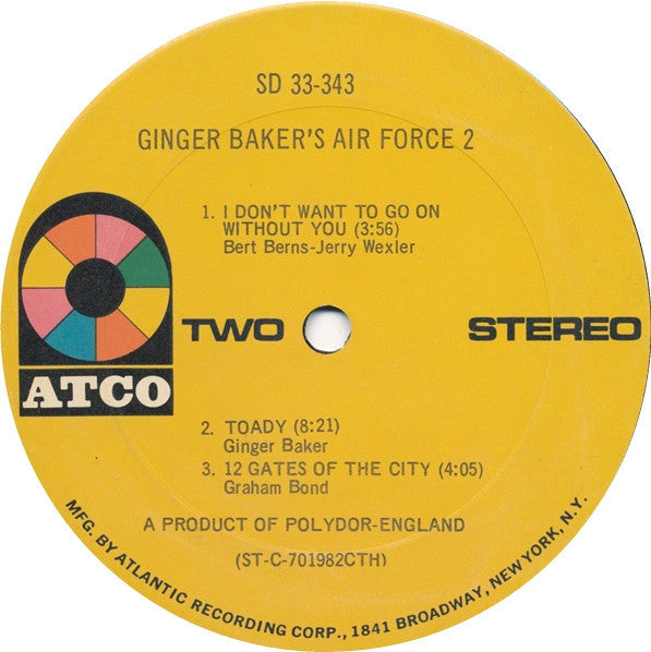Ginger Baker's Air Force - Air Force 2 - LP
