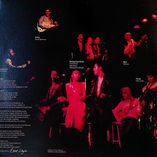 Patti Austin - Live At The Bottom Line - LP