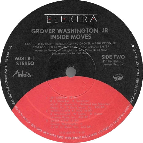 Grover Washington Jr.* - Inside Moves - LP
