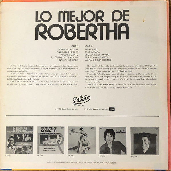 Robertha - Lo Mejor De Robertha - LP