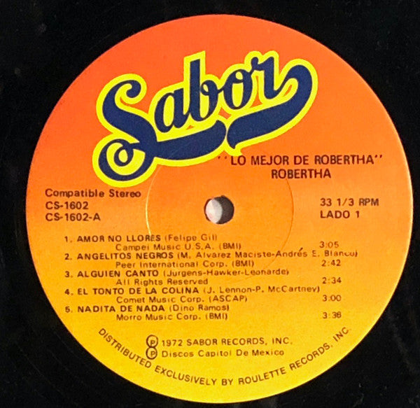 Robertha - Lo Mejor De Robertha - LP