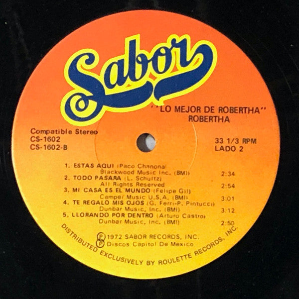 Robertha - Lo Mejor De Robertha - LP