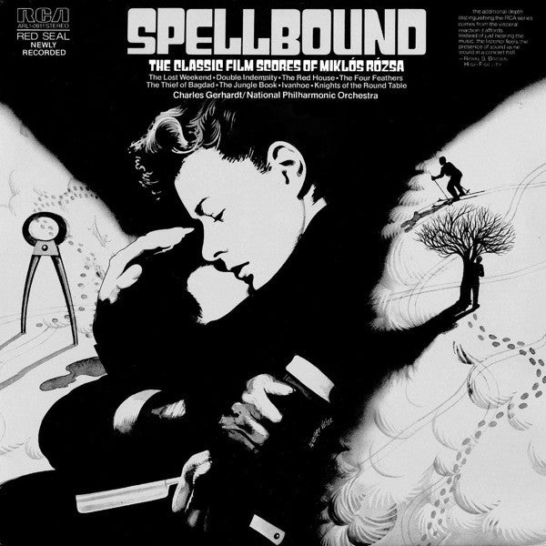 Miklós Rózsa, Charles Gerhardt / National Philharmonic Orchestra - Spellbound (The Classic Film Scores Of Miklós Rózsa) - LP