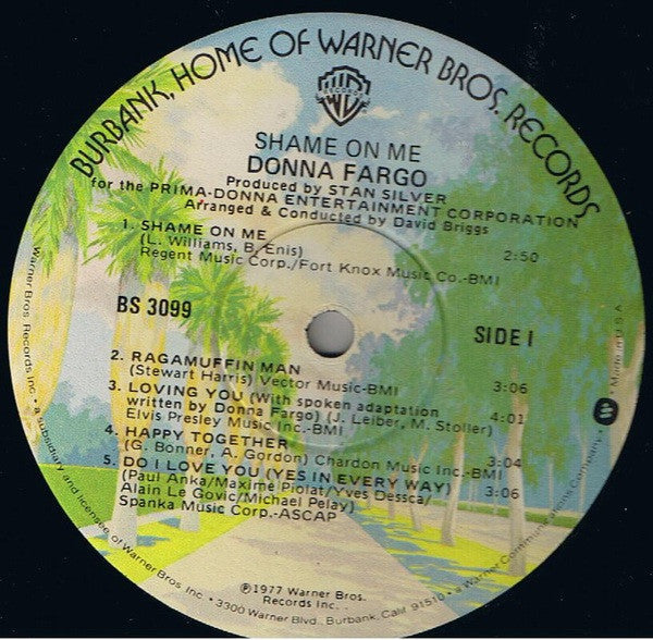Donna Fargo - Shame On Me - LP