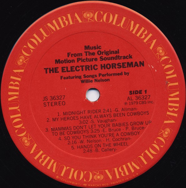 Willie Nelson / Dave Grusin - The Electric Horseman (Music From The Original Motion Picture Soundtrack) - LP