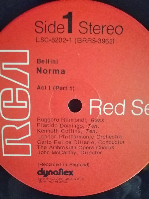 Bellini*, Montserrat Caballé, Fiorenza Cossotto, Placido Domingo, Ruggero Raimondi, London Philharmonic Orchestra, Carlo Felice Cillario, The Ambrosian Opera Chorus, John McCarthy - Norma - LP
