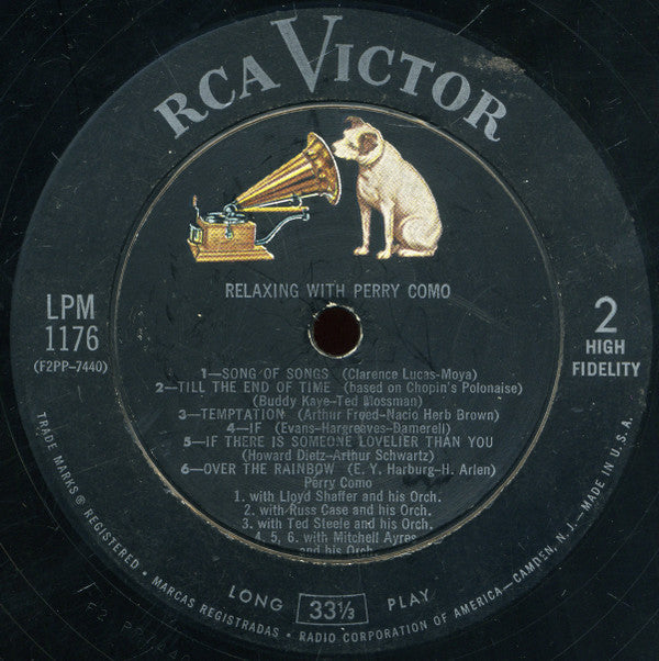 Perry Como - Relaxing With Perry Como - LP