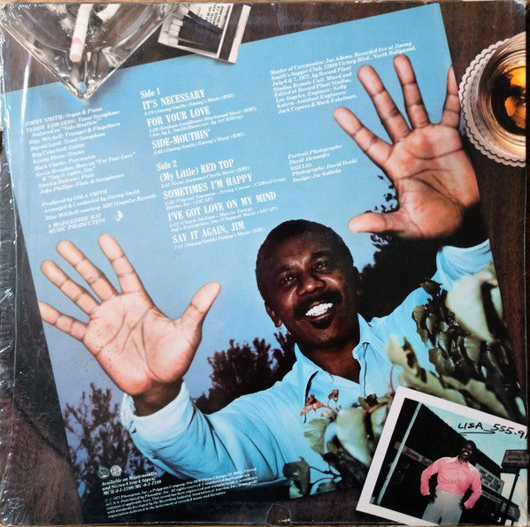 Jimmy Smith - It's Necessary - Live From Jimmy Smith's Supper Club - LP