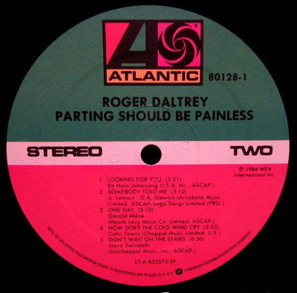 Roger Daltrey - Parting Should Be Painless - LP