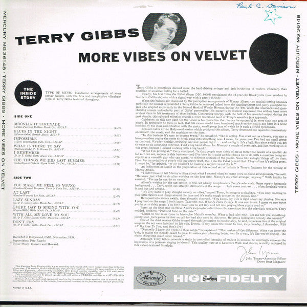 Terry Gibbs - More Vibes On Velvet - LP