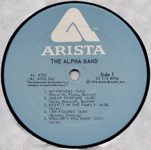 The Alpha Band - The Alpha Band - LP
