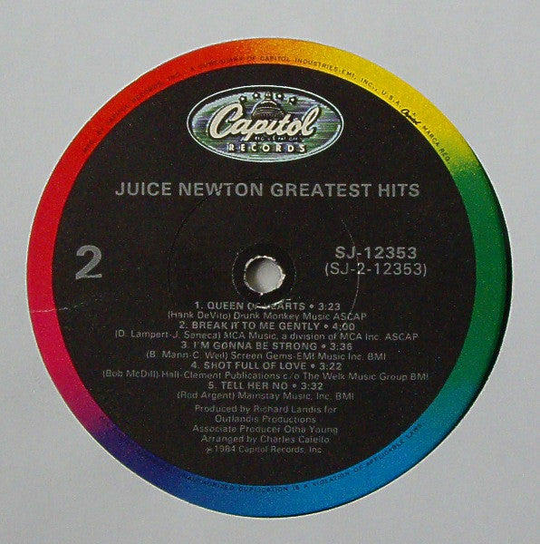 Juice Newton - Greatest Hits - LP
