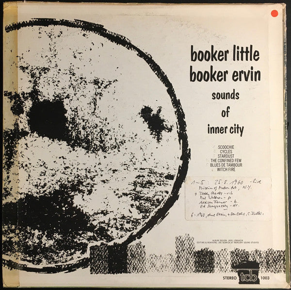 Booker Little & Booker Ervin - Sounds Of Inner City - LP