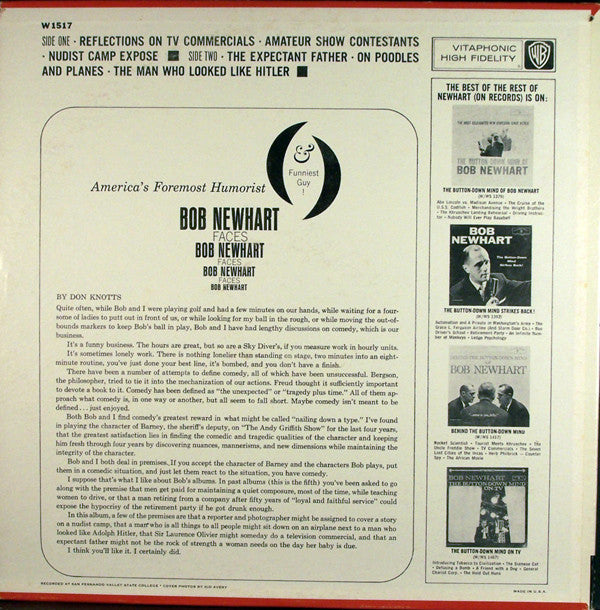 Bob Newhart - Bob Newhart Faces Bob Newhart (Faces Bob Newhart) - LP