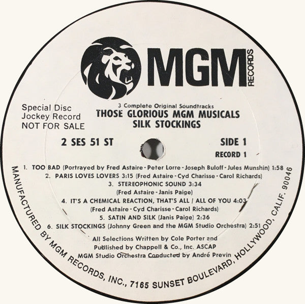 Various - Those Glorious MGM Musicals - Silk Stockings / The Barkleys Of Broadway / Les Girls - LP