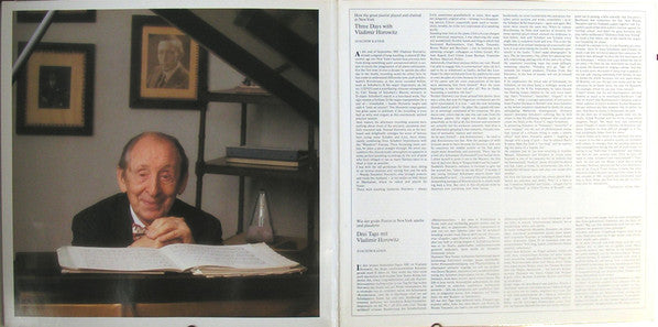 Vladimir Horowitz - The Studio Recordings - New York 1985: Liszt · Scarlatti · Schubert · Schumann · Scriabin - LP