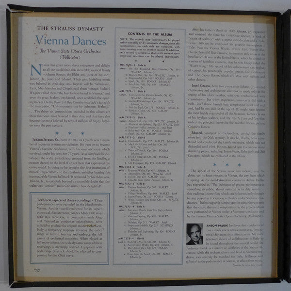 Anton Paulik Conducts, Orchester Der Wiener Staatsoper - The Strauss Dynasty: Vienna Dances - LP