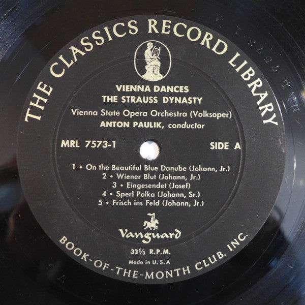 Anton Paulik Conducts, Orchester Der Wiener Staatsoper - The Strauss Dynasty: Vienna Dances - LP