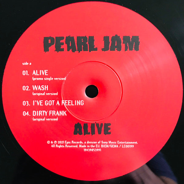 Pearl Jam - Alive - LP
