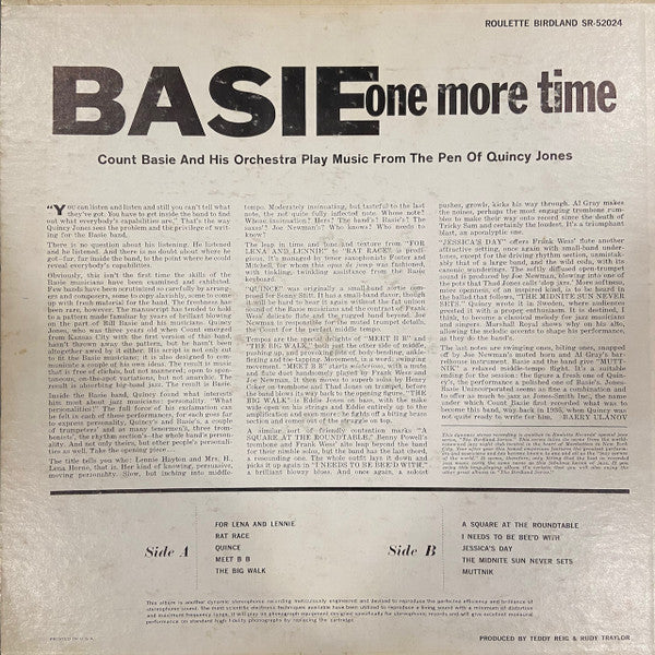 Count Basie Orchestra - Basie (One More Time) - LP