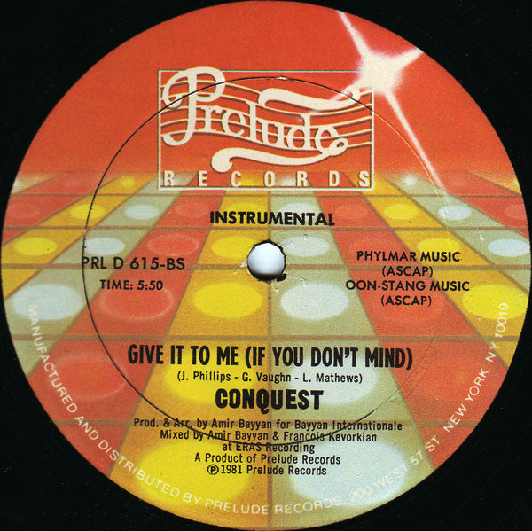 Conquest - Give It To Me (If You Don't Mind) - LP