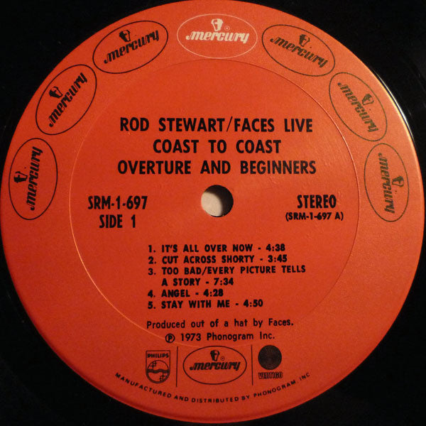 Rod Stewart / Faces  - Coast To Coast Overture And Beginners - LP