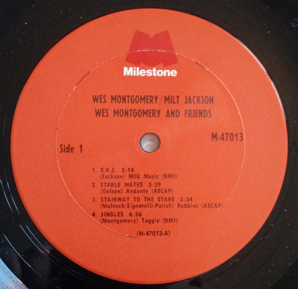 Wes Montgomery - Milt Jackson - George Shearing - Wes And Friends - LP