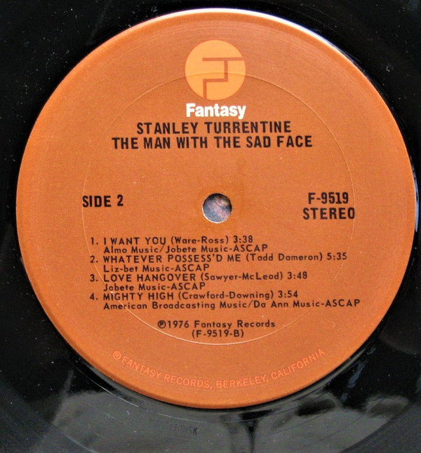 Stanley Turrentine - The Man With The Sad Face - LP