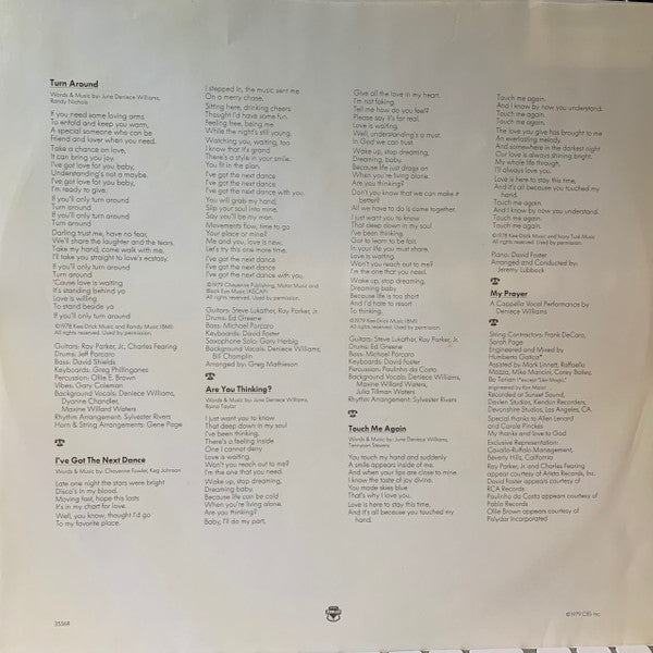 Deniece Williams - When Love Comes Calling - LP